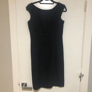 Geometric - Vintage Black Sheath Dress - Size 4/6